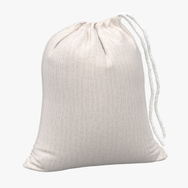 Muslin Bags Cotton Drawstring Bags Sachet Bag 3D Model